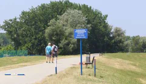 Osijek, 10. 06. 2025, Desna obala Drave potez od MNK Neptuna na zapad bent sjeverno od Opus Arene, spoj buduće &scaron;etnice prema Vi&scaron;njevcu.snimio GOJKO MITIĆ