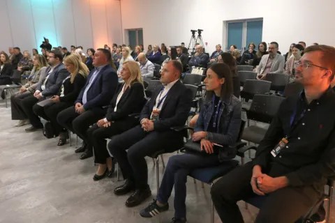 Osijek, 10. 10. 2026, IT poslovni centar Osijek, Osječki simpozij KoHOM-a za mlade liječnike, otvorenje.snimio GOJKO MITIĆ