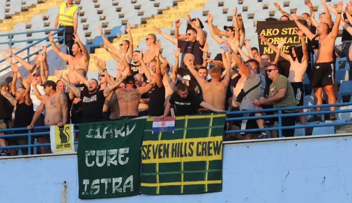 Vinkovci, 15.08. 2025, Stadion Cibalije u Vinkovcima. Nogomet, Vukovar 1991 - Istra 1961, SupreSport Prva liga.snimio GOJKO MITIĆ