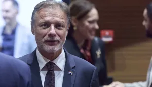 Zagreb, 08.10.2026. - U Hrvatskom saboru održana je svečana sjednica povodom Dana Hrvatskoga sabora i 35. obljetnice Odluke o raskidu državnopravnih sveza s ostalim republikama i pokrajinama SFRJ.Na fotografiji Gordan Jandroković.foto HINA/ Edvard &Scaron;U&Scaron;AK /es