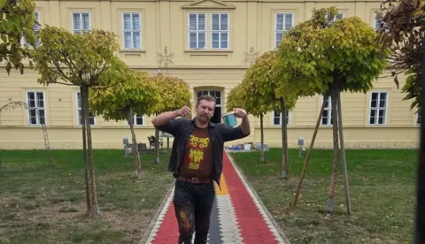 Umjetnik Mislav Le&scaron;ićfoto: udruga DRVO