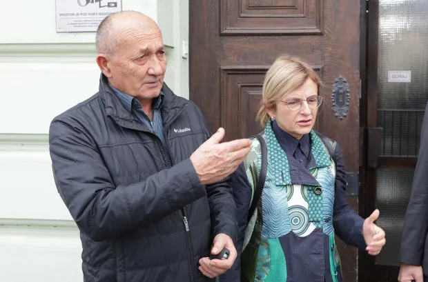 Osijek, 15. 10. 2026., Županijski sud u Osijeku, Marko Smažil, izricanje presude, Antun Bu&scaron;ić - predsjednik vijeća, roditelji Mihaela BerakSNIMIO BRUNO JOBST