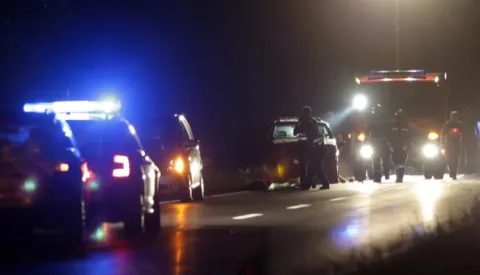 23.07.2015., Velika Gorica - Jedna osoba poginula je u prometnoj nesreci u blizini mjesta Mraclin na drzavnoj cesti D30 u smjeru Siska. Policijski ocevid je u tijeku. Photo: Grgur Zucko/PIXSELL