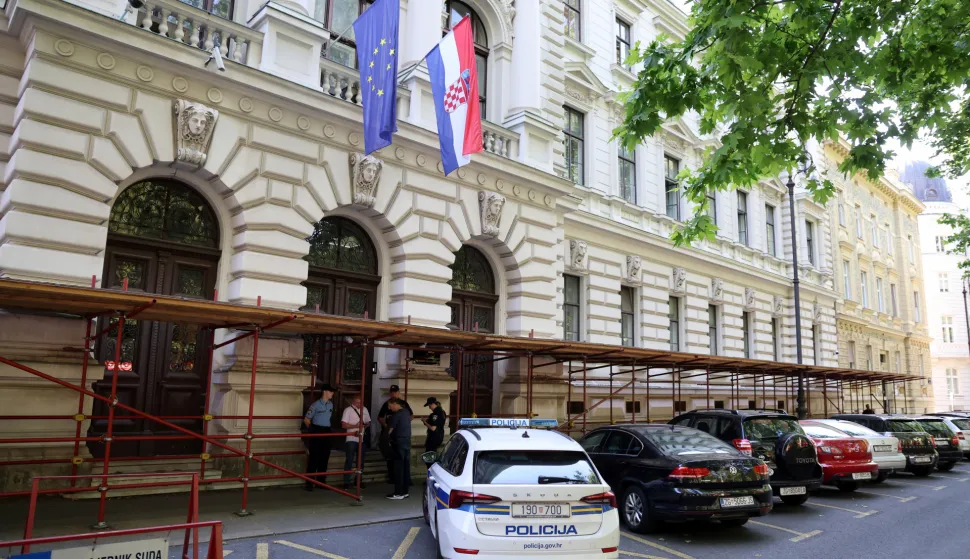 25.05.2026., Zagreb - Na Zupanijski sud stigla dojava o bombi. Photo: Sanjin Strukic/PIXSELL