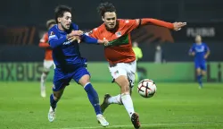 22.10.2026., stadion Maksimir, Zagreb - UEFA Europska liga 2026./2027., grupna faza, 3. kolo, GNK Dinamo Zagreb - N.E.C. Nijmegen. Dani Rodriguez i Tobias Storm Photo: Josip Regovic/PIXSELL