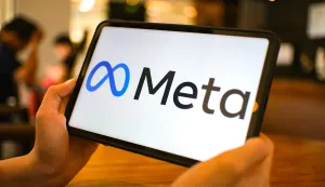 In this photo illustration, the Meta logo is seen displayed on a tablet screen. (Photo by Sheldon Cooper/SOPA Images/Sipa USA) *** Strictly for editorial news purposes only *** Photo: SOPA Images/SIPA USA