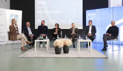 Osijek, 23. 10. 2026., EFOS, Bussines, panel rasprava, predavanja, panelisti; Davor &Scaron;tern; Marko Vukobratović; Sabina &Scaron;krtić; Marijana Bar&scaron;ić Barun; Jozo Ljubičić; MArio Bi&scaron;ćan SNIMIO BRUNO JOBST