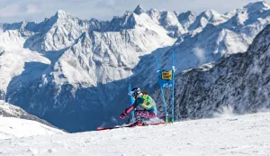 Croatia's Zrinka Ljutic competes during the first run of the Giant Slalom competition of the Alpine World Cup in Soelden, on October 24, 2026. (Photo by Johann GRODER/APA/AFP)/Austria OUT