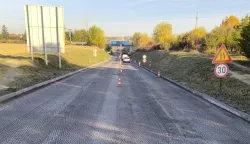 Kod zapadnog ulaza u Osijek sanacija kolnika, promet se odvija naizmjence