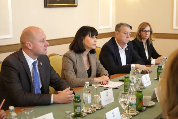 Osijek, 26. 10. 2026., Trg. A. Starčevića 2, Županija, prijem, radni sastanak, Nata&scaron;a Trami&scaron;ak, Ivan &Scaron;ipić SNIMIO BRUNO JOBST