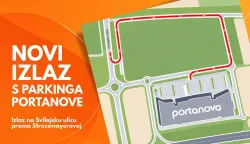 Novi izlaz s parkirali&scaron;ta Portanove
