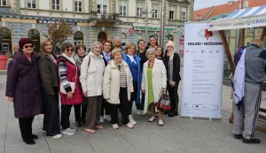 Osijek, 29. 10. 2026, Trg Ante Starčevića, mjerenje tlaka, &scaron;ečera i savjetovanje uz Dan moždanog udara.snimio GOJKO MITIĆ